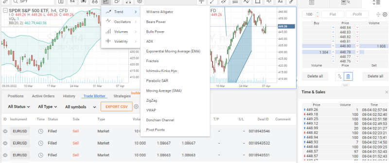 Roboforex R Trader Charts